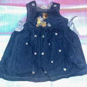 Precious Moments Blue Denim Dress vintage